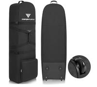 DAREKUKU Bolsas de Viaje de Golf Suaves con Correas estabilizadoras, poliéster Oxford 900D Resistente al Desgaste, Bolsillo de Almacenamiento Adicional, Ruedas de Goma mejoradas