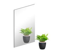 DARENYI 1 Pieza Espejo de Pared de Vidrio, 30 x 21 cm Espejo Adhesivo | Azulejo de Espejo Autoadhesivo sin Marco, Espejo Decorativo de Pared para Armario, Baño, Dormitorio, Salón y Gimnasio
