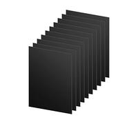 DARENYI 10 pcs Plástico Flexibles de 1mm Placas de Plástico Negras Placas de Plástico Cuadradas para Proyectos de Exhibición, Artesanía, Caligrafía y Pintura (180 x 130 mm)