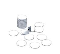 DARENYI 20 Piezas Espejo Adhesivo 3cm Circular de Vidrio Autoadhesivo para Pared Hojas de Espejo para Decoración del Hogar, Sala de Estar, Baño, Dormitorio