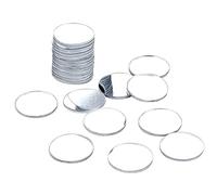 DARENYI 20 Piezas Espejo Adhesivo 6cm Circular de Vidrio Autoadhesivo para Pared Hojas de Espejo para Decoración del Hogar, Sala de Estar, Baño, Dormitorio
