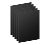 DARENYI 5 pcs Plástico Flexibles de 1.7mm Placas de Plástico Negras Placas de Plástico Cuadradas para Proyectos de Exhibición, Artesanía, Caligrafía y Pintura (250 x 200 mm)