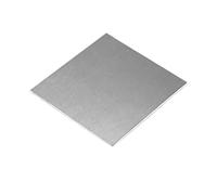 DARENYI Hoja de acero inoxidable 304 10 x 10cm Panel de acero cuadrado 3mm Pequeño panel de acero inoxidable para reparación, soldadura, proyecto, artesanía, etc(3.9 pulgadas x 3.9 pulgadas)