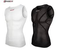 DAREVIE ciclismo primera capa hombre tamaño pequeño compresión sin costuras mujeres bicicleta ciclismo deportes interiores camiseta capa Base de bicicleta White S-M