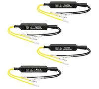 Dargkwn Intermitentes LED 12 V 21 W 4 unidades resistencia universal de carga Set para coche moto remolque, adaptador contra hiperflashing y mensaje de error