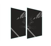 DarHaus Placa protectora de vitrocerámica 2 x 35 x 52 cm 2 piezas cocina eléctrica universal para inducción protección contra salpicaduras tabla de cortar de vidrio templado, GATO
