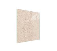 DarHaus Placa protectora de vitrocerámica 45 x 52 cm 1 pieza cocina eléctrica universal para inducción protección contra salpicaduras tabla de cortar de vidrio templado como decoración, BEIGE