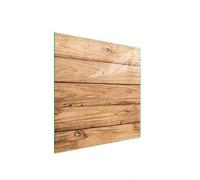 DarHaus Placa protectora de vitrocerámica 50 x 52 cm 1 pieza cocina eléctrica universal para inducción protección contra salpicaduras tabla de cortar de vidrio templado como decoración, MADERA