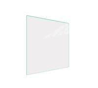 DarHaus Placa protectora de vitrocerámica 50x52 cm 1 pieza cocina eléctrica universal para inducción protección contra salpicaduras tabla de cortar de vidrio templado como decoración blanco