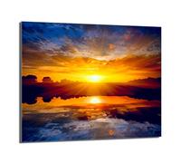 DarHaus Placa protectora de vitrocerámica 60 x 52 cm 1 pieza cocina eléctrica universal para inducción protección contra salpicaduras tabla de cortar de vidrio templado como decoración, SOL