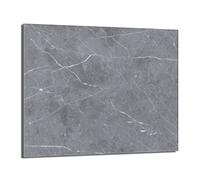 DarHaus Placa protectora de vitrocerámica 60 x 52 cm 1 pieza cocina eléctrica universal para inducción protección contra salpicaduras tabla de cortar de vidrio templado como decoración, MÁRMOL