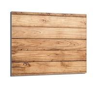 DarHaus Placa protectora de vitrocerámica 60 x 52 cm 1 pieza cocina eléctrica universal para inducción protección contra salpicaduras tabla de cortar de vidrio templado como decoración, MADERA