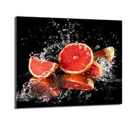 DarHaus Placa protectora de vitrocerámica 60 x 52 cm 1 pieza cocina eléctrica universal para inducción protección contra salpicaduras tabla de cortar de vidrio templado como decoración, POMELO