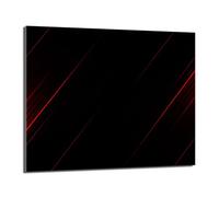 DarHaus Placa protectora de vitrocerámica 60 x 52 cm 1 pieza cocina eléctrica universal para inducción protección contra salpicaduras tabla de cortar de vidrio templado como decoración, NEGRO