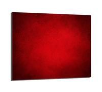 DarHaus Placa protectora de vitrocerámica 60 x 52 cm 1 pieza cocina eléctrica universal para inducción protección contra salpicaduras tabla de cortar de vidrio templado como decoración, ROJO