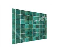 DarHaus Placa protectora de vitrocerámica 70 x 52 cm 1 pieza cocina eléctrica universal para inducción protección contra salpicaduras tabla de cortar de vidrio templado como decoración, VERDE