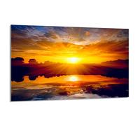 DarHaus Placa protectora de vitrocerámica 80 x 52 cm 1 pieza cocina eléctrica universal para inducción protección contra salpicaduras tabla de cortar de vidrio templado como decoración, SOL