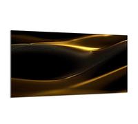 DarHaus Placa protectora de vitrocerámica 90 x 52 cm 1 pieza cocina eléctrica universal para inducción protección contra salpicaduras tabla de cortar de vidrio templado como decoración, ORO