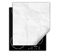 DarHaus Placa protectora vitroceramica 45 x 52 cm - Antideslizante Vinilo - Tapa protectora vitroceramica - blanco - pizarra