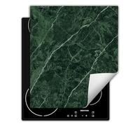 DarHaus Placa protectora vitroceramica 45 x 52 cm - Antideslizante Vinilo - Tapa protectora vitroceramica - verde - mármol
