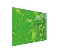 DarHaus Tabla de cortar de cristal, tabla de cocina de vidrio, tabla de vidrio para cortar y servir alimentos, cubierta para la placa de cocina, medidas 52 x 40 cm, HOJAS