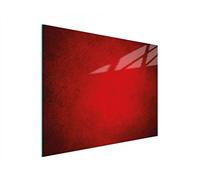 DarHaus Tabla de cortar de cristal, tabla de cocina de vidrio, tabla de vidrio para cortar y servir alimentos, cubierta para la placa de cocina, medidas 52 x 40 cm, ROJO