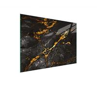 DarHaus Tabla de cortar de cristal, tabla de cocina de vidrio, tabla de vidrio para cortar y servir alimentos, cubierta para la placa de cocina, medidas 30 x 22 cm, MÁRMOL