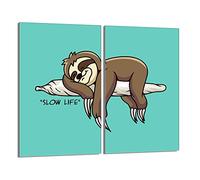 DarHaus Tabla de cortar decorativa de cristal templado y cubre vitro, Placa protectora de vitrocerámica 30 x 52 cm 2 piezas, para inducción, protección contra salpicaduras, decoración, RANURA