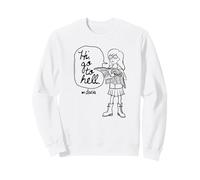 Daria Outline Sketch Hi Go to Hell Funny Retro Cartoon Sudadera