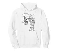 Daria Outline Sketch Hi Go to Hell Funny Retro Cartoon Sudadera con Capucha