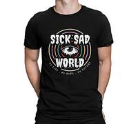 Daria Sick Sad World T-Tshirts Camisetas y Tops Daria TV Series tee Men's T-Tshirts Camisetas y topss Are Naturally Comfortable and Chic Colour9 Black(Medium)