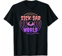 Daria Sick Sad World Tshirts Camisetas y Tops Funny Black Cotton tee Vintage Gift for Men Black(X-Large)