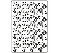 Darice Carpetas de estampación, Plantilla Espiral, Plastic, 10,8 x 14,6 cm