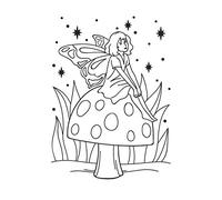 Darice Carpetas de estampación, Plantilla Hada, Plastic, 10,8 x 14,6 cm