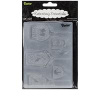 Darice Carpetas de estampación, Plantilla jaulas, Plastic, 10,8 x 14,6 cm