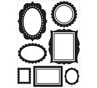 Darice Carpetas de estampación, Plantilla Marcos de Pared, Plastic, 0.09x5.4x8 cm, 3 Unidades