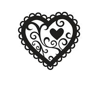 Darice Carpetas de estampación, Plantilla San valentín, Plastic, 10,8 x 14,6 cm