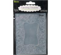 Darice Carpetas de estampación, Plantilla Voluta, Plastic, 10,8 x 14,6 cm