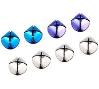 Darice - Plantilla para Grabar en Relieve Metal Jingle Bells 35 mm 8/Plateado, Morado y Azul