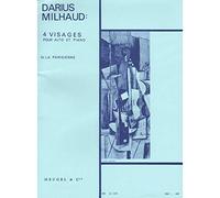 Darius Milhaud: Quatre Visages Op.238 No.4 - La Parisienne (Viola/Piano). Partituras para Viola, Acompañamiento de Piano
