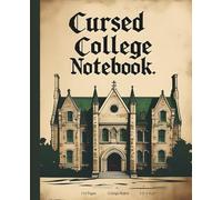 Dark Academia Aesthetic Composition Textbook College-Ruled Notebook (110 Pages, 7.5 x 9.25 in): Writers, and Lovers of Gothic Style Perfect for Academic and College Students