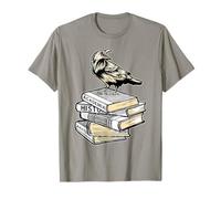Dark Academia Aesthetic Raven Cuervo On Old Vintage Books Camiseta
