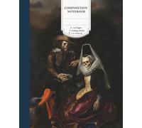 Dark academia aesthetic The Honeysuckle Bower Parody Composition Notebook: Skeleton Noble Couple Gothic Fine Art - College-Ruled, 110 Pages, 7.5 x 9.25 In