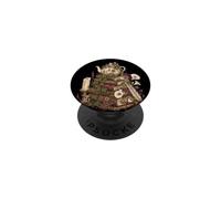 Dark Academia Cottagecore Tea Books Botanical Mushroom PopSockets PopGrip Adhesivo