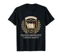 Dark Academia Crest Sociedad Literaria de la Universidad Veritas Camiseta