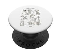 Dark Academia Estética Literaria Poesía Amante de Libros PopSockets PopGrip Adhesivo