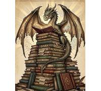 Dark Academia Fantasy Beasts: A Gothic Mythical Creature Coloring Book for Adults