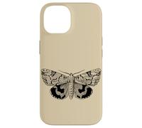 Dark Academia Grunge Butterfly, Fairycore Goth Polilla Carcasa para iPhone 14