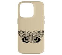 Dark Academia Grunge Butterfly, Fairycore Goth Polilla Carcasa para iPhone 14 Pro