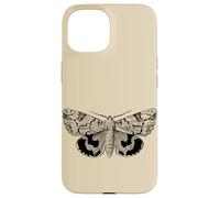 Dark Academia Grunge Butterfly, Fairycore Goth Polilla Carcasa para iPhone 15